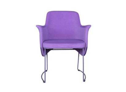 Silla de comedor Silla Silla de cocina Sillón Asiento Tela Moderno Madera Lila